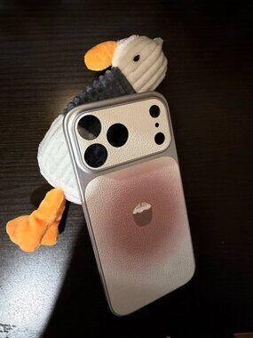 Bold Red Frame Moody Beach Art Phone Case